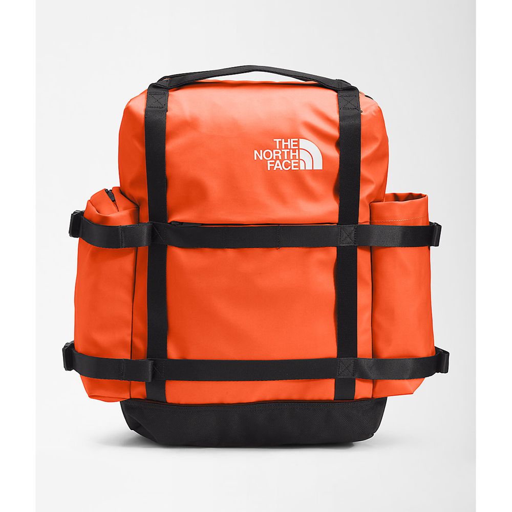 The North Face Backpacks Mens Australia - The North Face Commuter Pack—S Red Orange / Black (KOQ-734